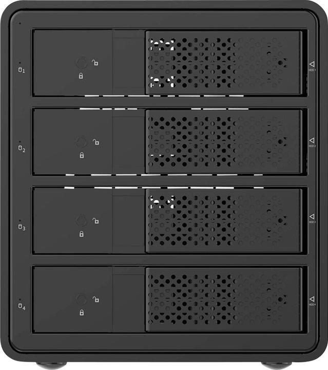 Actual product image Renkforce RF-6647598 8.9 cm (3.5 Zoll) Festplattengehäuse 4 Bay 3.5 Zoll USB-A ( (3.5")