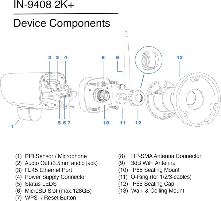 Actual product image Instar Surveillance camera (2560 x 1440 Pixels)