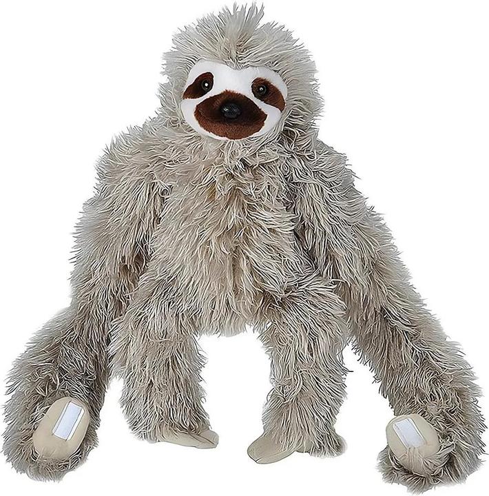 Actual product image Wild Republic Plush Three Toed Sloth Cuddlekin (44 cm)