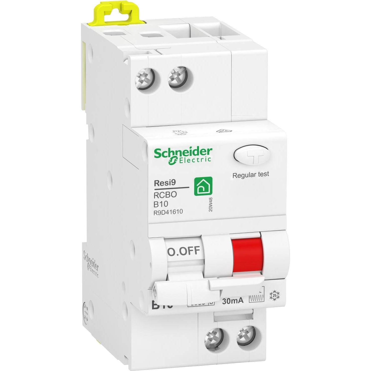Schneider Electric, Schutzschalter, SE R9D41610 FI/LS-Schalter Resi9 1P+N 30mA