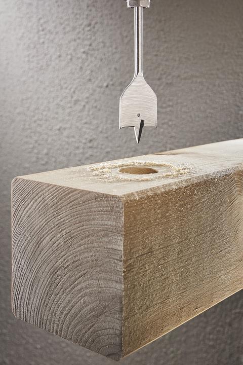 Produktbild wolfcraft 1 Flachfräsbohrer ø14x152mm (14 mm)