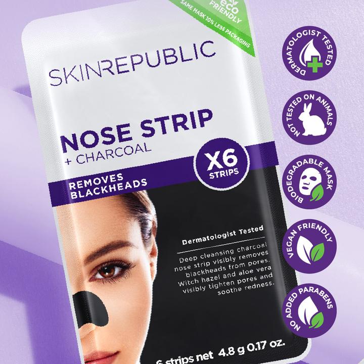 Actual product image Skin Republic Charcoal Nose Strips
