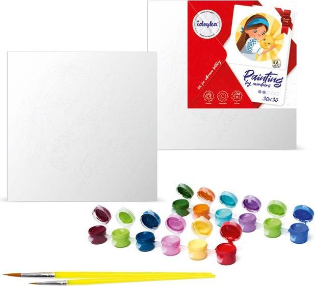 Immagine prodotto Ideyka Pittura con i numeri - Un adorabile coniglio 25 x 25 cm