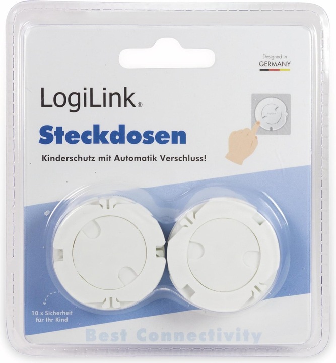 Produktbild LogiLink Steckdosenschutz mit Automatikverschluss