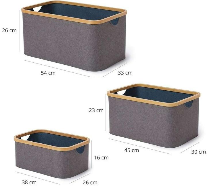 Produktbild Lumaland Aufbewahrungsbox (54 cm, 3x)