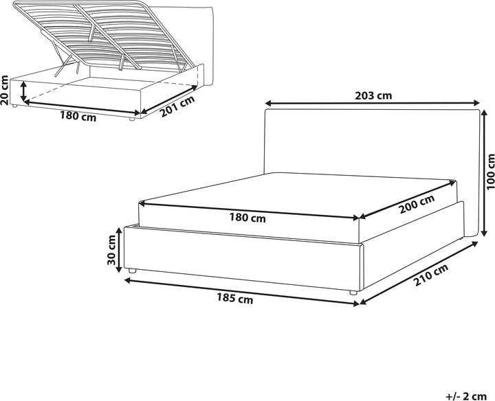 Actual product image Beliani Lavaur (180 x 200 cm)