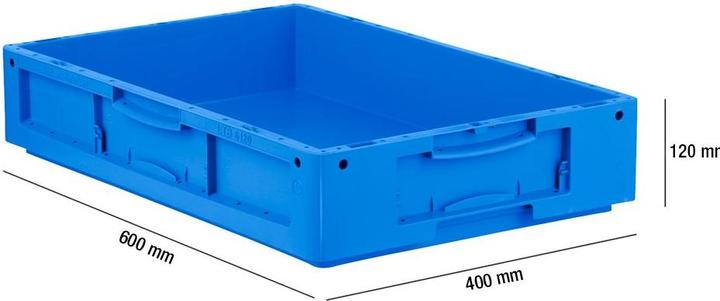 Actual product image Schäfer Shop Euro Box Series LTB 6120/6170/6220/6270/6320/6420, made of PP, without lid (40 cm, 20.30 l, 1x)