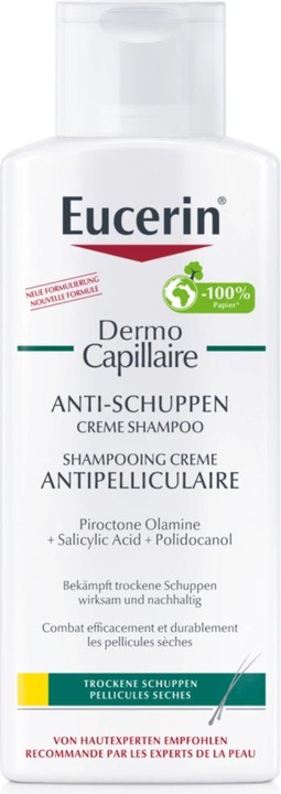 Eucerin DermoCapillaire Anti-Schuppen Creme Shampoo (250 ml, Flüssiges Shampoo)