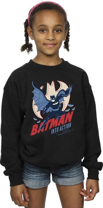 Produktbild Batman Into Action Sweatshirt Mädchen (140, 146)