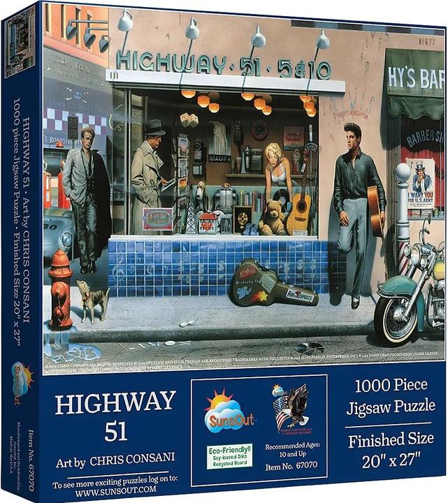 Immagine prodotto Sunsout Puzzle 1000 pezzi Highway 51 (1000 pezzi)
