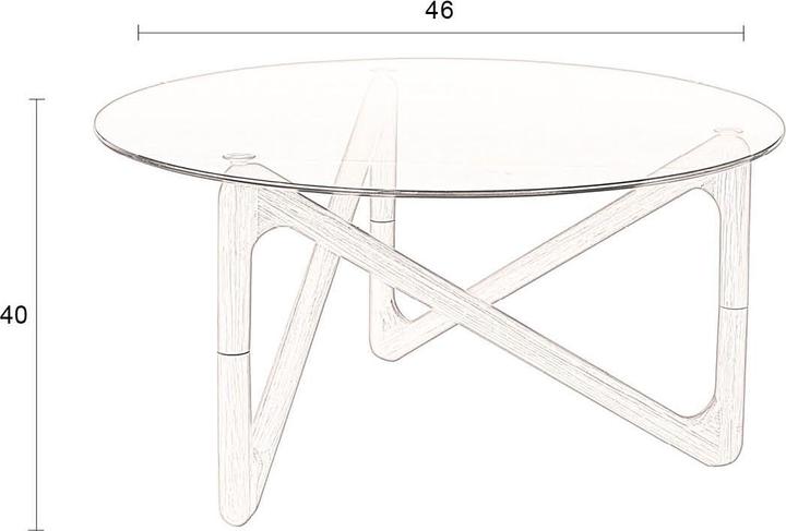 Image du produit Dutchbone Table (80 x 80 x 40 cm)