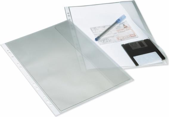 Bantex Documentlomme Med Flap 0.13 mm, transparent