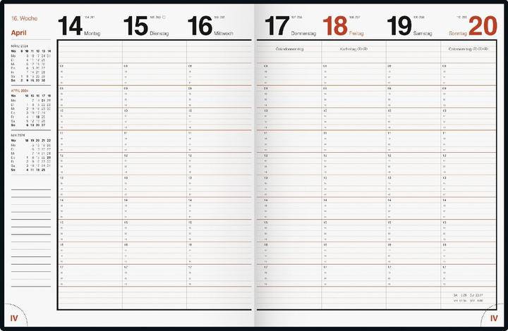 Actual product image Rido Book Calendar Magnum® black, Foam Foil Cover (German)