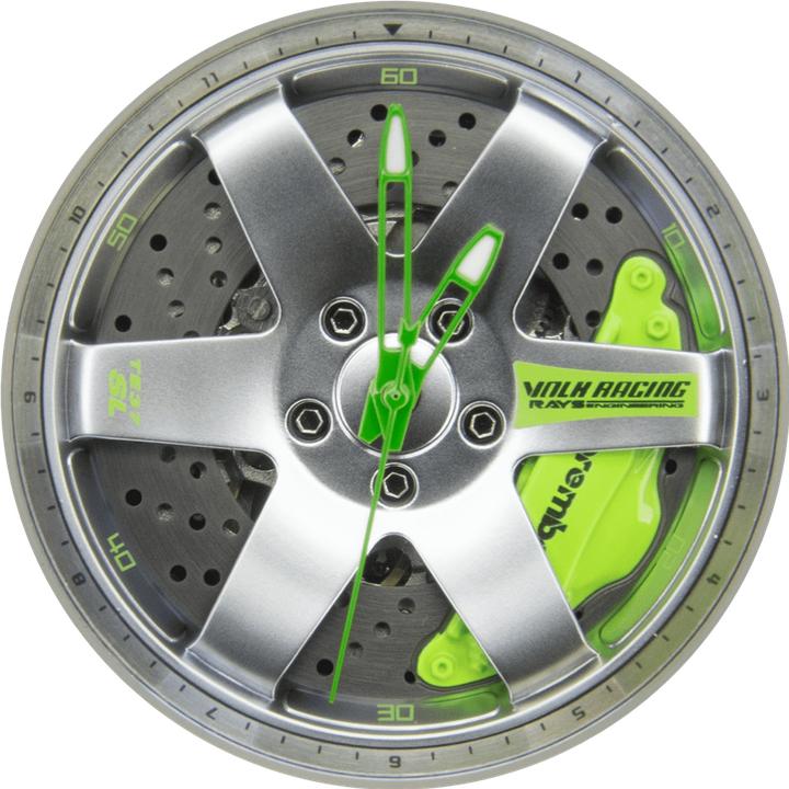 Actual product image 21cars TE37 AP Grün Edelstahl Automatic Non-Spin (43 mm)