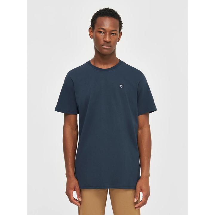 Immagine prodotto KnowledgeCotton Apparel Badge Tee Total Eclipse (L)