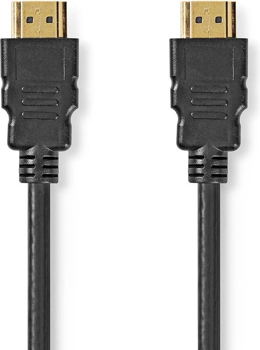 Produktbild Nedis Ultrahochgeschwindigkeits-HDMI-Kabel mit Ethernet, 1m, vergoldet (Schwarz) unterst&uumltzt: 8K bei 6 (1 m, HDMI)
