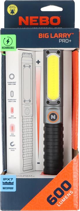 Actual product image Nebo BIG LARRY PRO+ LED-Arbeitslampe (600 lm)