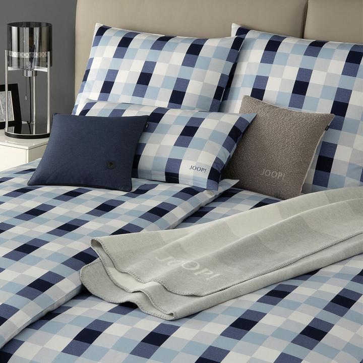 Produktbild Joop! Living JOOP Mako-Satin Bettwäsche Mesh sky (Bettwäsche Set, 155 x 200 cm, 40 x 80 cm)