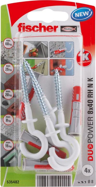 Produktbild Fischer DuoPower 8x40 RH N K (4 Stk.)