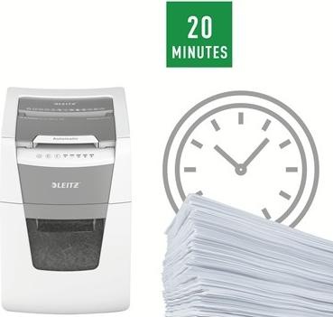 Produktbild Leitz Aktenvernichter IQ Autofeed Small Office 100 Partikelschnitt 34 l (Partikelschnitt)