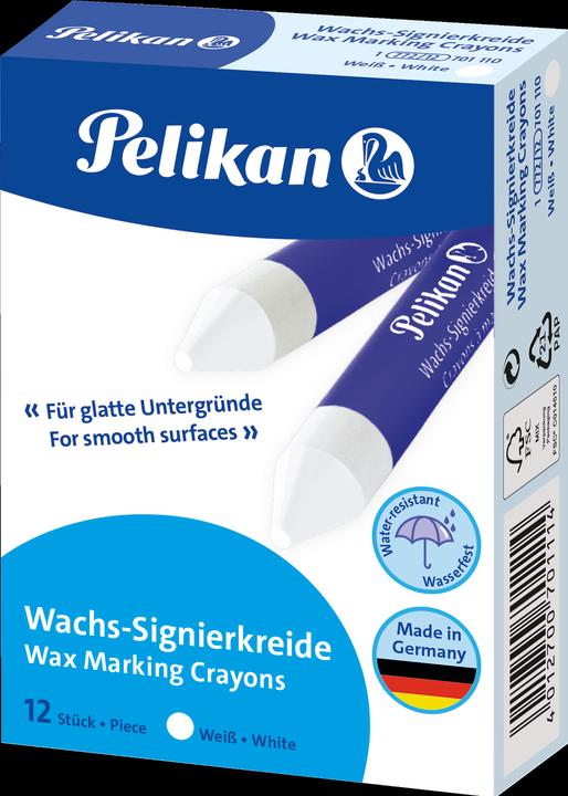 Actual product image Pelikan Wax Marking Crayons 772/12 (Blue, White, 12 x)