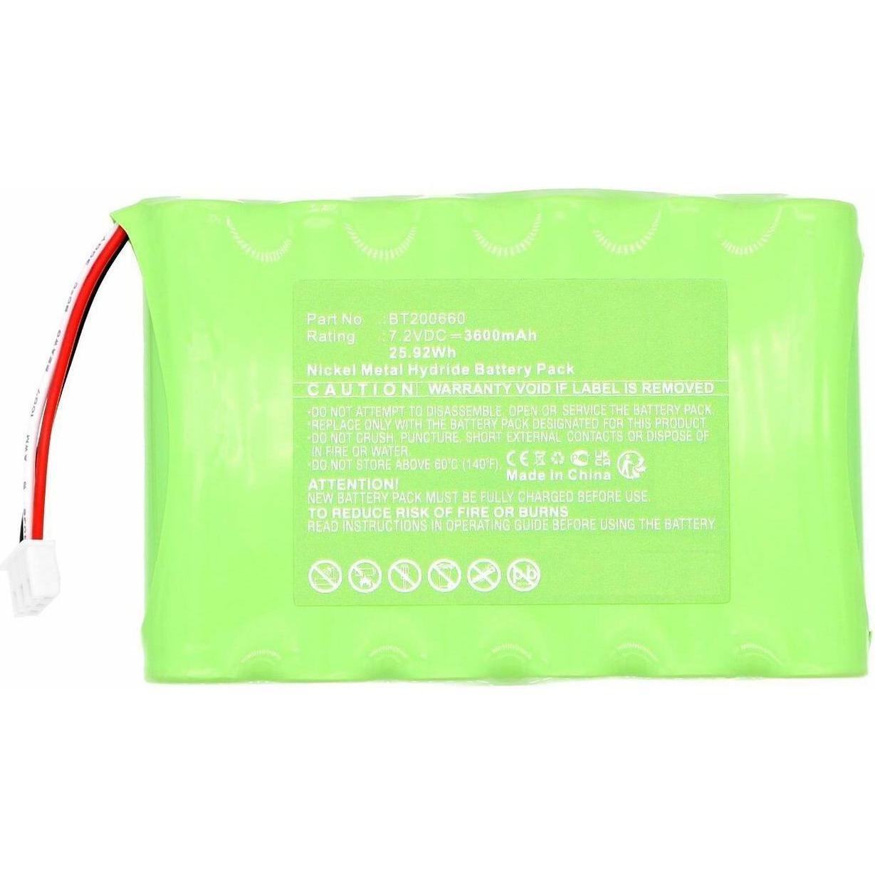 CoreParts Battery 7.2V 3600mAh 25.92Wh (1 Zellen, 3600 mAh), Notebook Akku, Grün