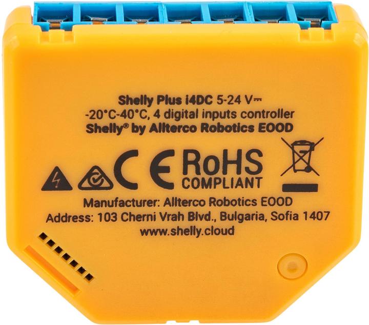 Actual product image Shelly Plus I4 DC (Switch actuator)