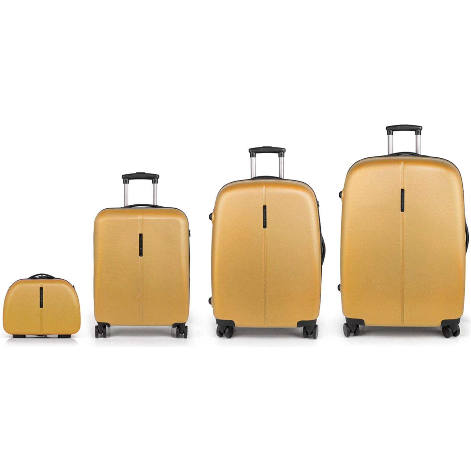 Gabol, Koffer, Paradise XP 4 Rollen Kofferset 4-teilig, Gelb, (216 l, XL (ab 115l))