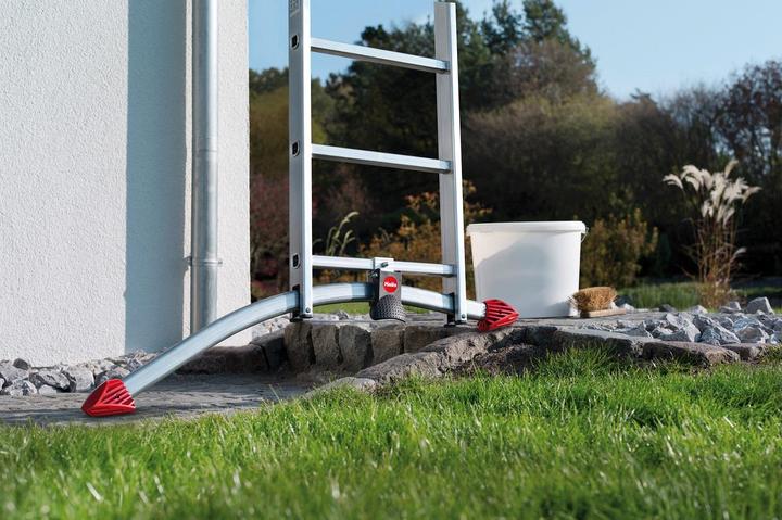 Produktbild Hailo S100 ProfiLOT, Aluminium Kombileiter 3-teilig, 2x9 + 1x8  Sprossen (Stehleiter, 19 cm)