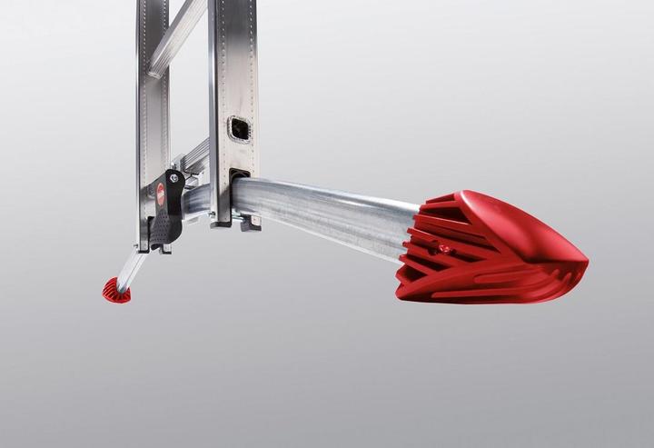 Produktbild Hailo S100 ProfiLOT, Aluminium Kombileiter 3-teilig, 2x9 + 1x8  Sprossen (Stehleiter, 19 cm)