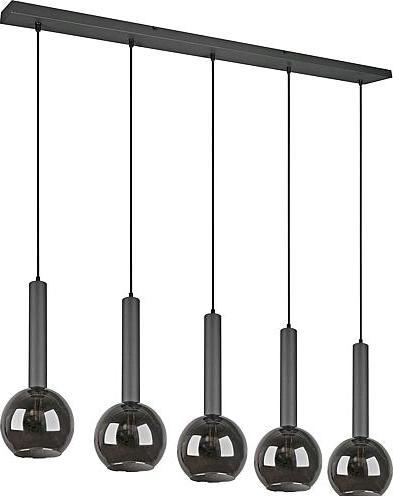 Actual product image Trio 310300532Pendant lamp black 'Clayton' 5flg (E27)
