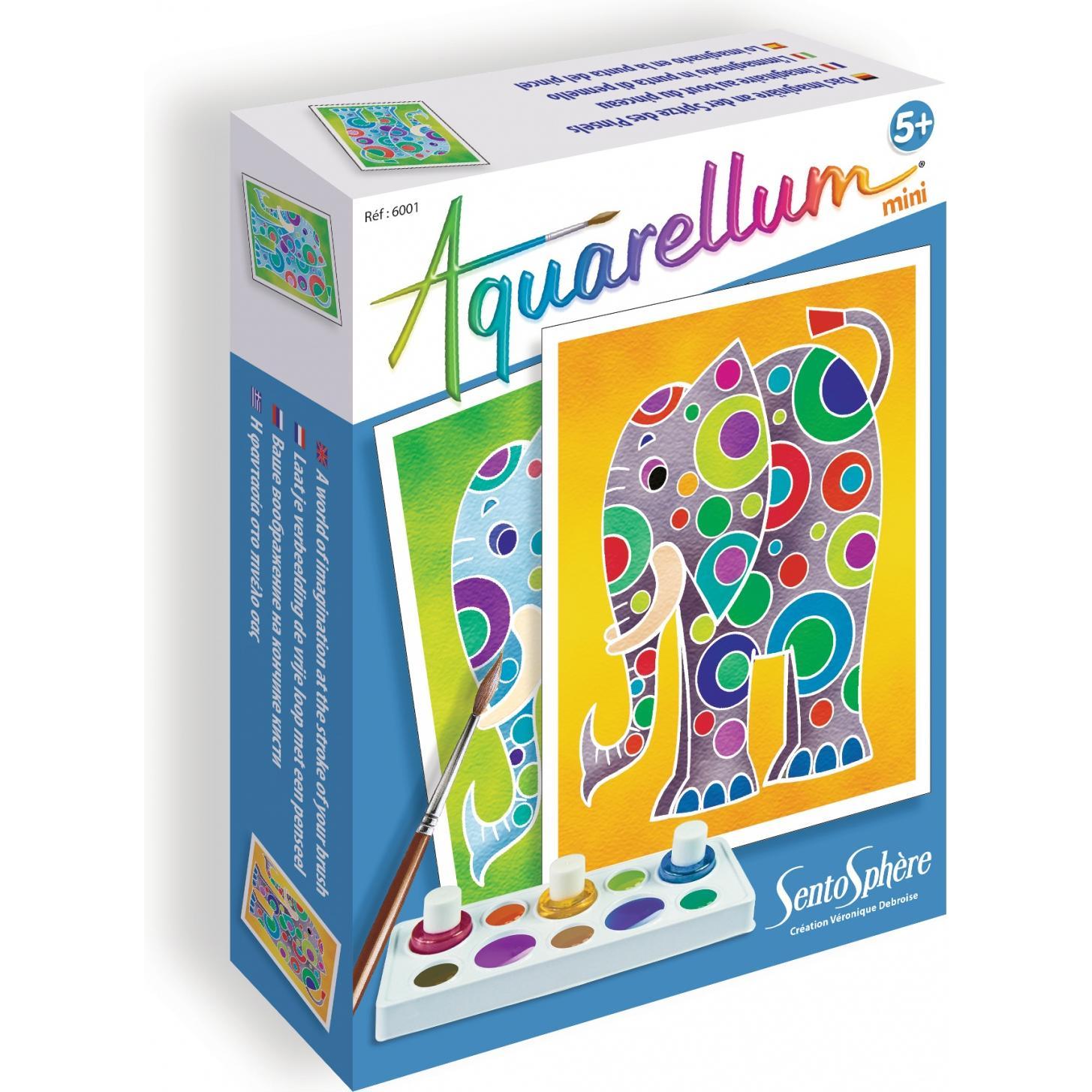 Sentosphere aquarellum Mini-Elefanten