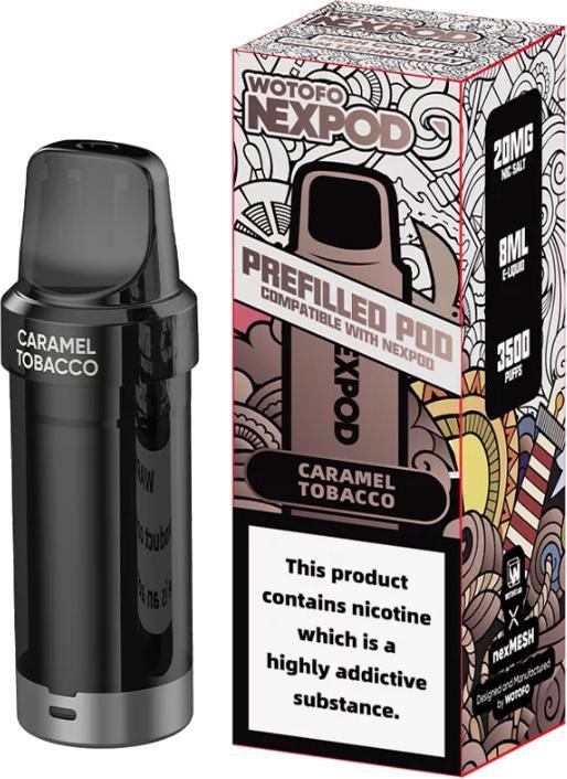 Actual product image Wotofo Nexpod Ersatzpod 7000 - Caramel Tobacco (Caramel)