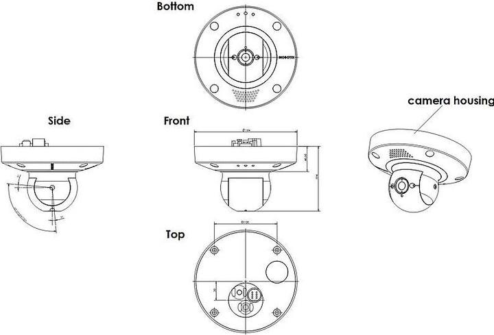 Produktbild Mobotix Ethernet camera / IP Cam (2688 x 1512 Pixels, 3840 x 2160 Pixels)