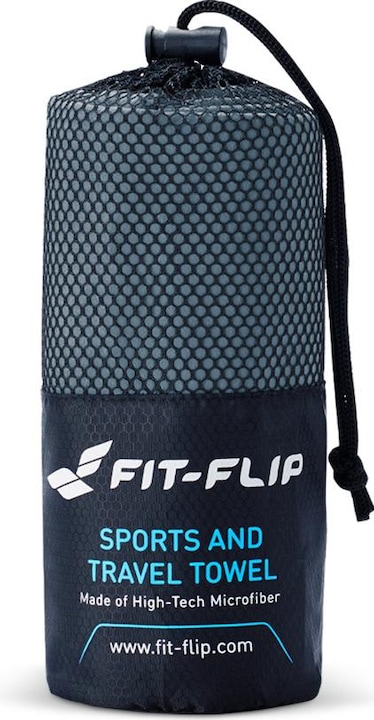 Produktbild Fit-Flip Mikrofaser Handtuch schnelltrocknend mit Tasche 80x160cm (80 x 160 cm)