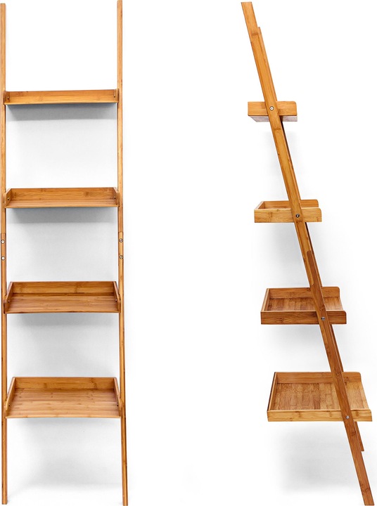 Immagine prodotto Relaxdays Scaffale a scala in bambù a 4 livelli (44 x 37 x 176 cm)