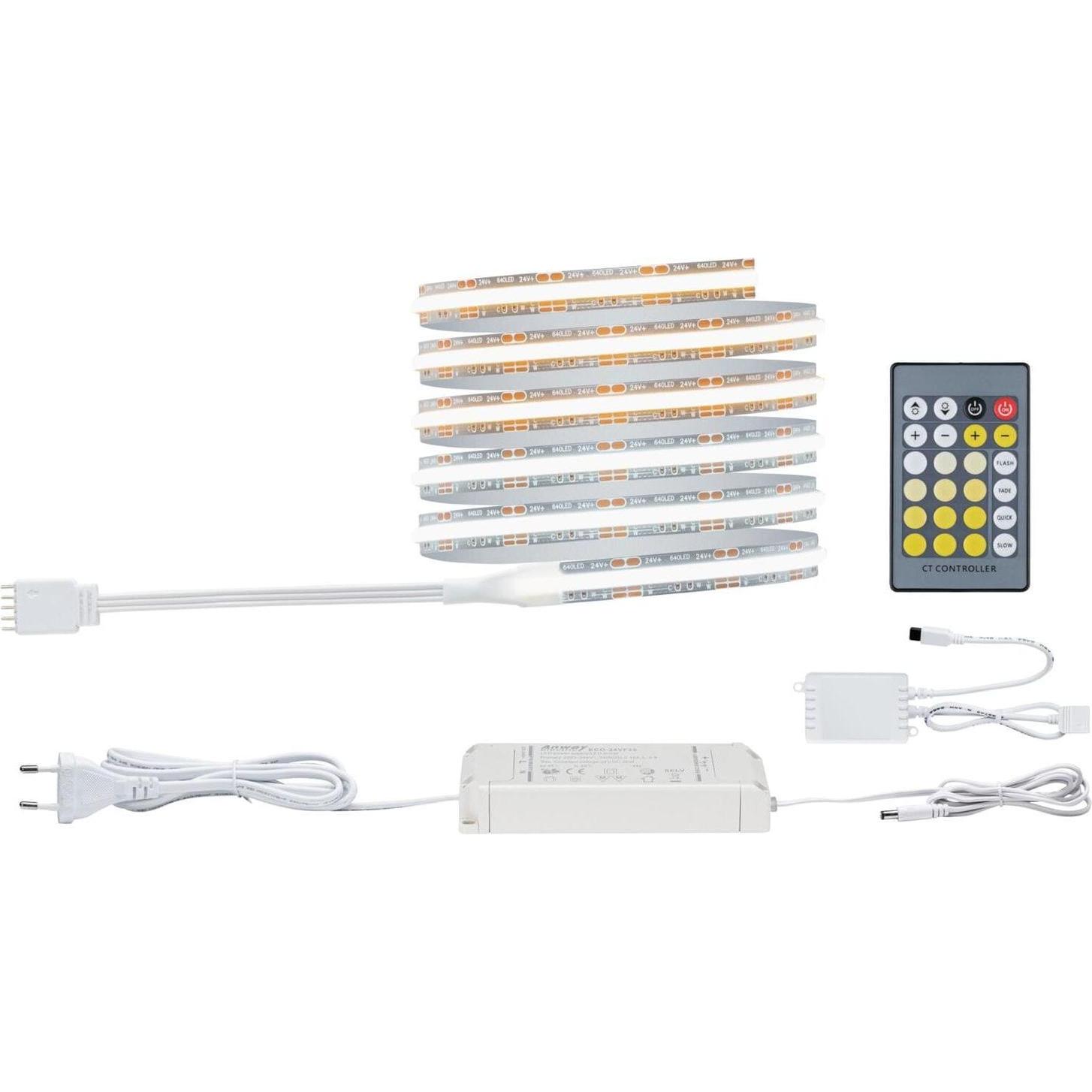 Paulmann, LED Streifen, MaxLED 500 Full-Line COB Stripe Set (Weiss, 150 cm, Indoor)