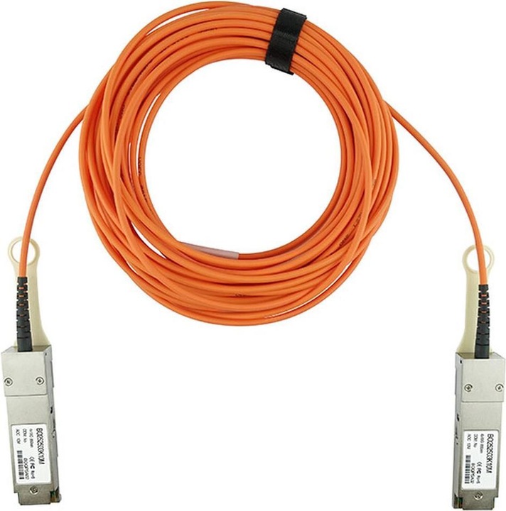 Actual product image BlueOptics Ixia QSFP-AOC-1M compatible AOC QSFP BO252503K1M