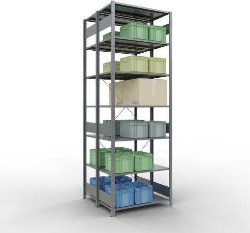 Actual product image Schulte Lagertechnik Double basic shelf MULTIplus150