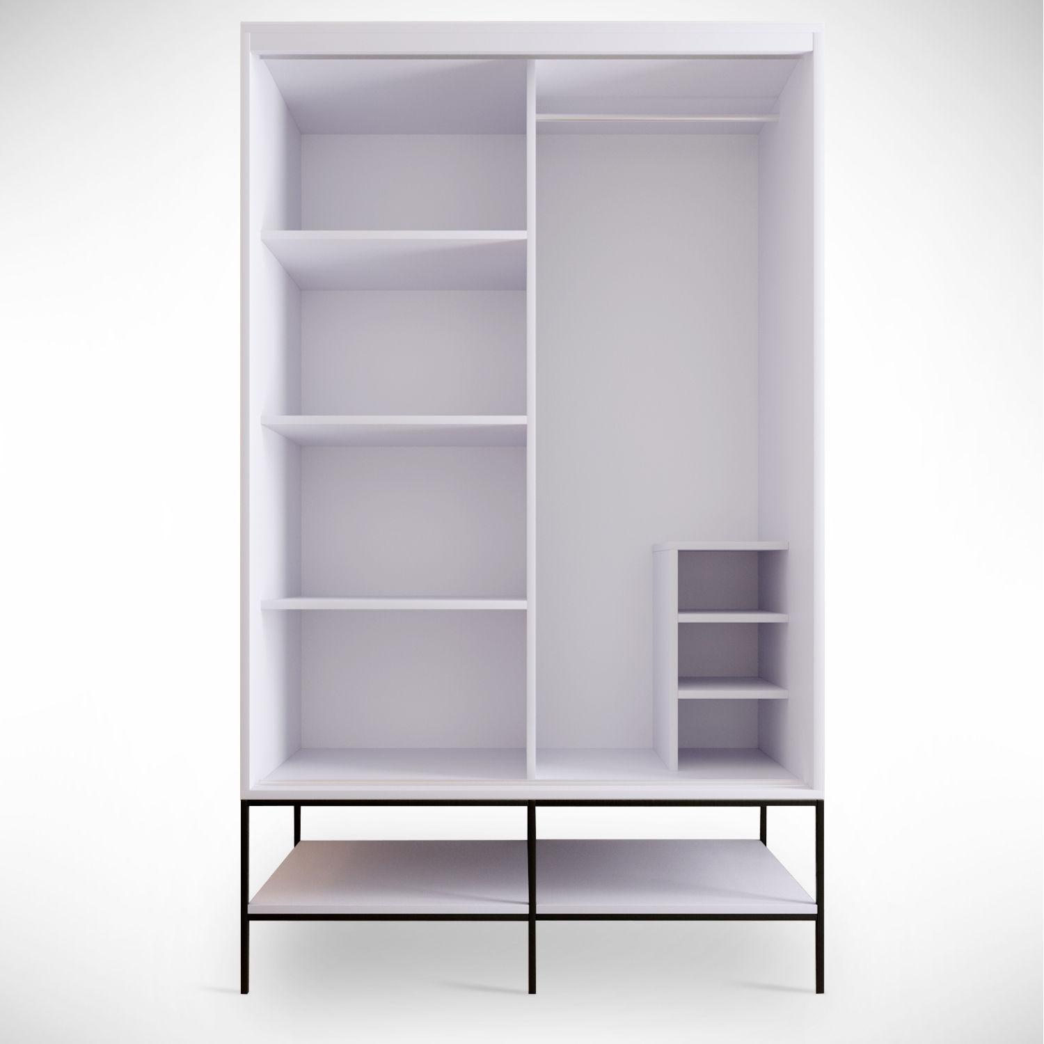 Hanah Home, Kleiderschrank, Fabienne (120 x 18 x 200 cm)