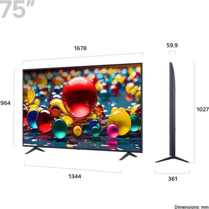 Immagine prodotto LG Smart TV 75UA74006LB.AEU 4K Ultra HD 75" LED (75", LED, 4K, 2025)