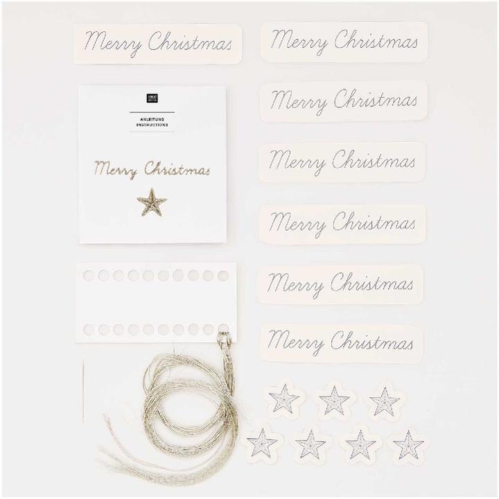 Actual product image Rico Design Stick and stitch pack Merry C.100194