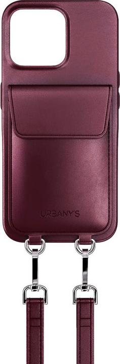 Actual product image Urbany's Necklace Case Handykette+ iPhone 16 Red Wine, Grundfarbe