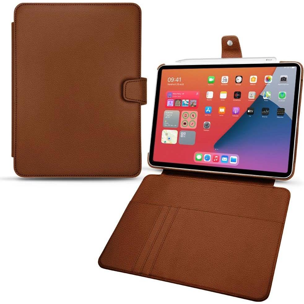 Noreve Lederschutzhülle Wallet (iPad mini 6), Tablet Hülle, Braun