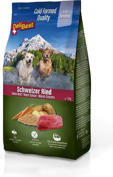 Image du produit DeliBest Aliment semi-humide Premium Complete Sensitive Dog, boeuf, 1 kg (Adulte, 1 pcs, 1000 g)