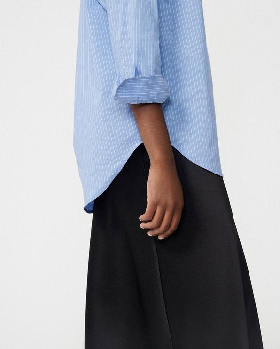 Actual product image La Redoute Collections Wide blouse with long sleeves and striped pattern (36)