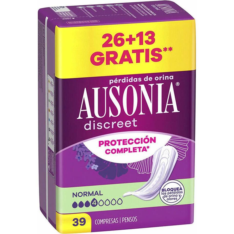 Ausonia, Prodotti per l'incontinenza, DISCREET normale Inkontinenzeinlagen 39 Einheiten (39 x)