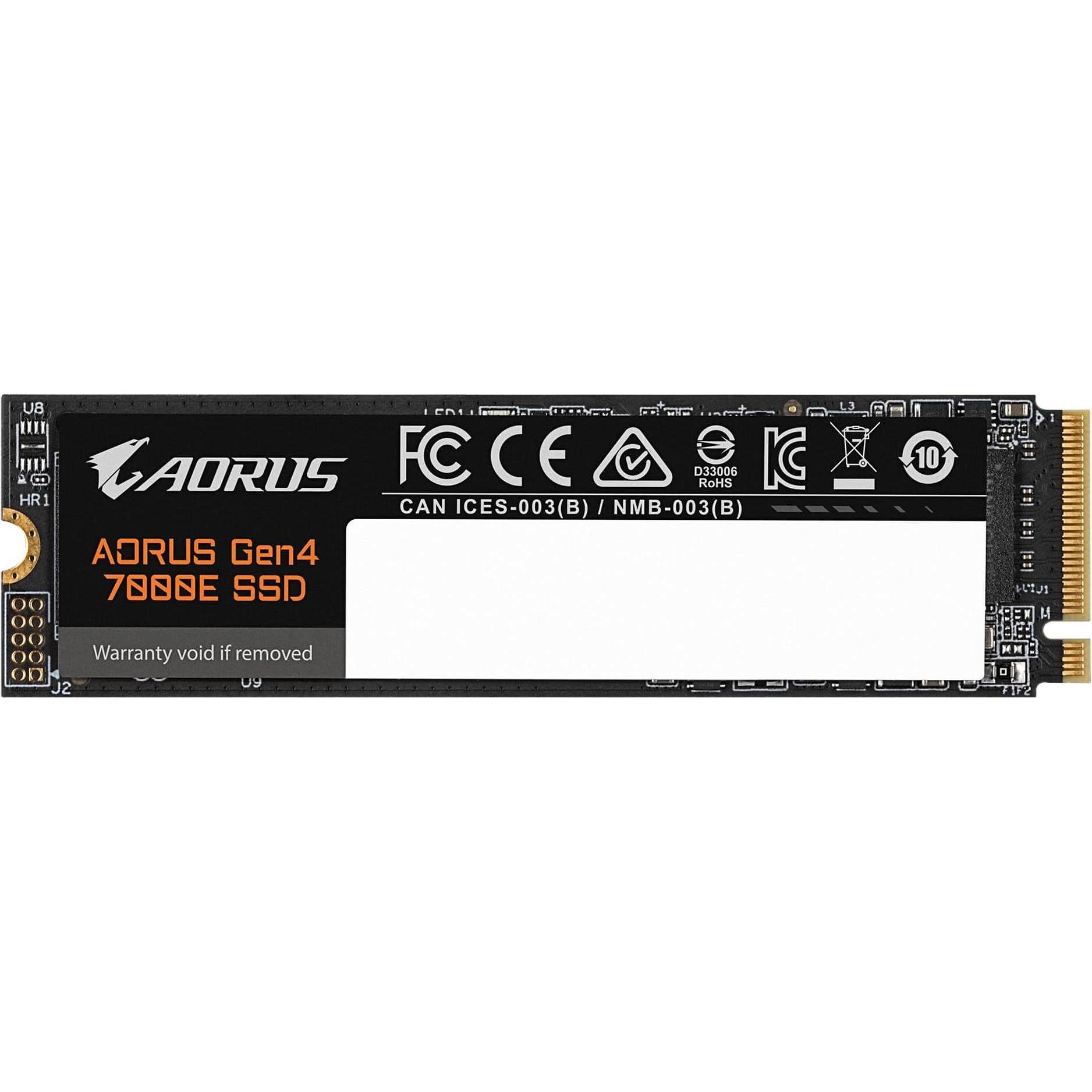 Gigabyte AORUS Gen4 7000E SSD 2TB NVMe M.2 (2000 GB, M.2 2280), SSD