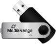 Immagine prodotto MediaRange Chiavetta USB, interfaccia USB 2.0, capacità di archiviazione 8GB, nera (8 GB, USB 2.0)