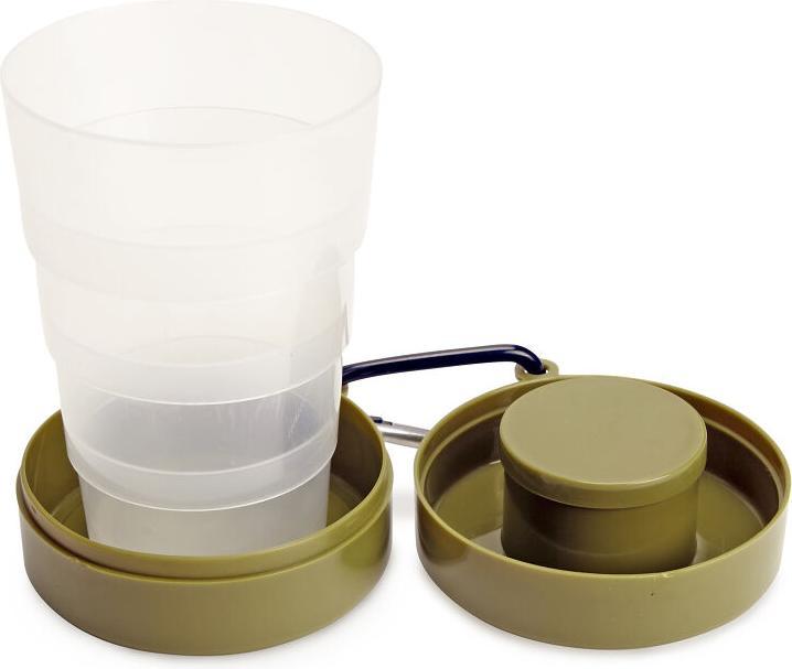 Image du produit Kikkerland Collapsible Tumbler w Pill Compart (CU340)
